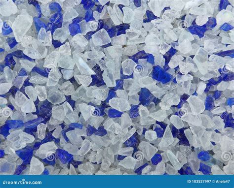 Decorative Small Blue Shards Of Glass Close Up Stock Image Image Of Hardware Building 103527997