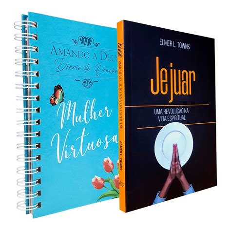 Kit 2 Livros Diário De Oração Amando A Deus Mulher Virtuosa