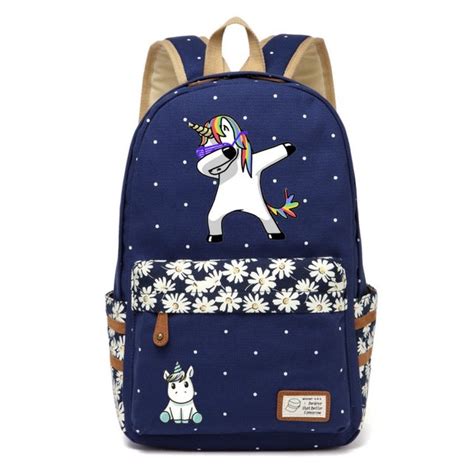 Cosmic Rainbow Unicorn Backpack Book Bag Ruck Sack Purse Kawaii Babe