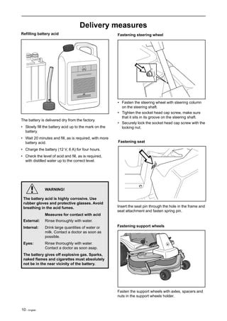 Husqvarna Rider 13 H Service Repair Manual PDF