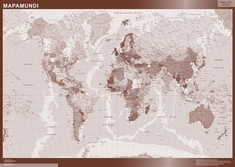 Mapamundi Color grande | Mapas Guías España y el Mundo