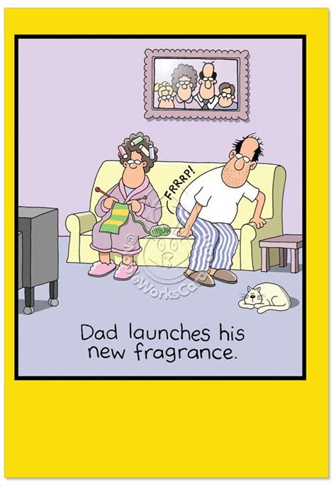 Dads Fragrance Fathers Day Card By Nobleworks Funny Cartoon Pictures