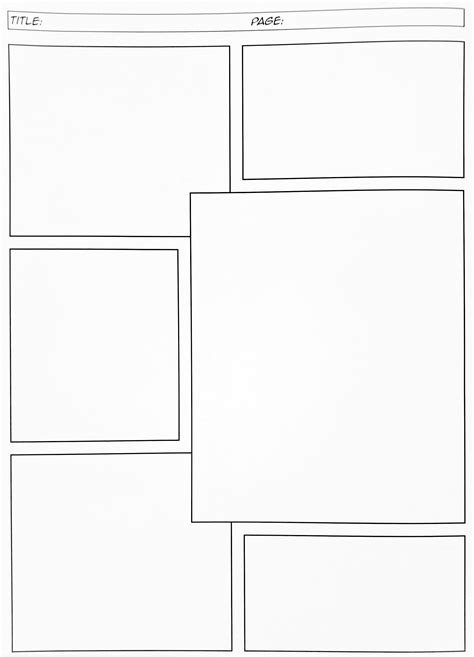 Graphic Novel Panel Templates