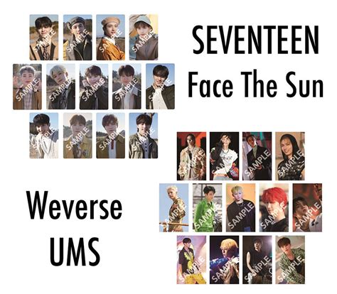 SEVENTEEN Face The Sun Photocard Japan Weverse Universal Music Store