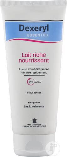 Dexeryl Essentiel Lait Riche Nourrissant Sans Parfum Peaux S Ches Et