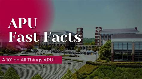 About Apu Apu Ritsumeikan Asia Pacific University