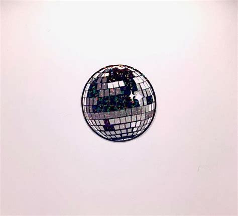 Disco Ball Holographic Glitter Sticker Disco Sticker Mirrorball