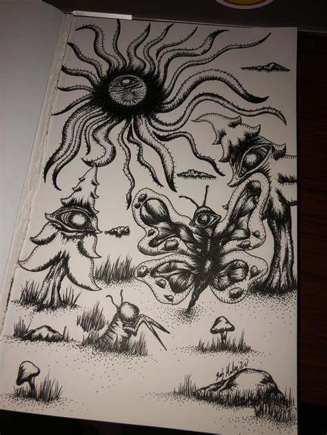 Old micron drawings of mine : r/sketchbooks