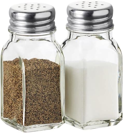 Amazon Salt And Pepper Shakers Set Clear Glass Kitchen Gadgets