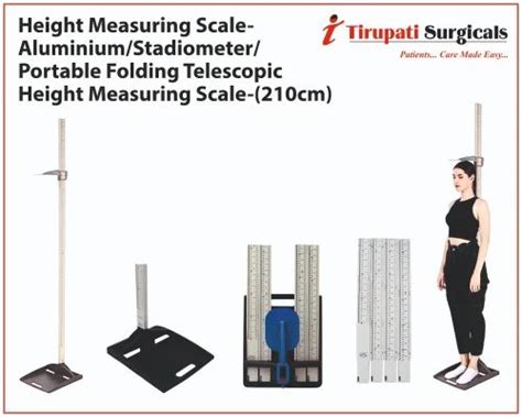 Height Measuring Scale Aluminiumportable Folding Telescopic Height