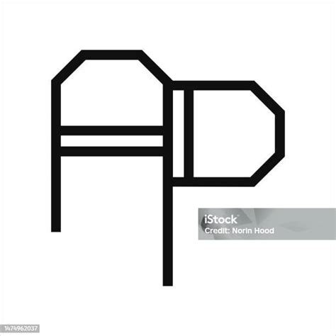 huruf ap  pa unik menarik kreatif modern awal ap pa  p ikon huruf