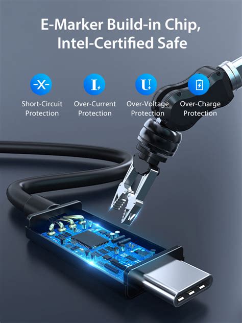 Intel Certified Thunderbolt 3 Usb C Cable Cabletime