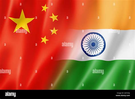 China and India flag Stock Photo - Alamy