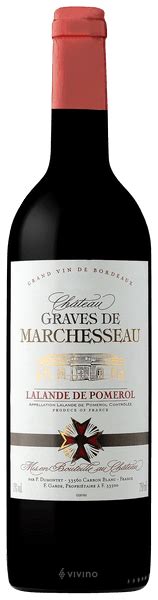 2019 Château de Marchesseau Cuvée Les Graves Lalande de Pomerol Vivino US