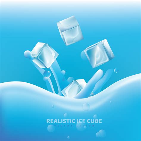 Realistic Ice Cube Vector Design 524933 Vector Art at Vecteezy