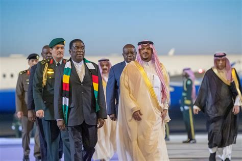 President of Zimbabwe Arrives in Riyadh to Participate in Saudi-African