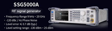 Ssg5000a Series Rf Signal Generators Siglent Eu