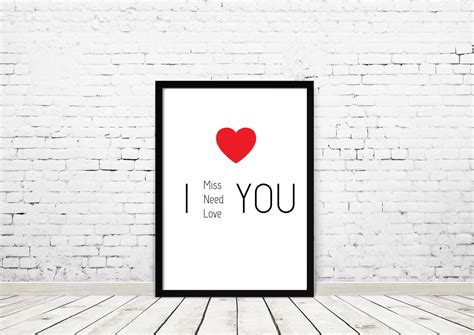 I Love You Poster, Love Message, Gift, Instant Download - Etsy