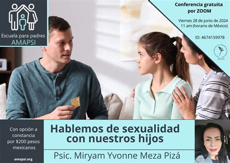 Hablemos De Sexualidad Con Nuestros Hijos Asociación Mexicana De Alternativas En Psicología