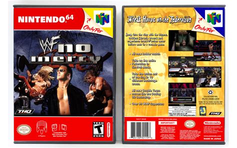 Gaming Relics Nintendo Vertical Style Wwf No Mercy