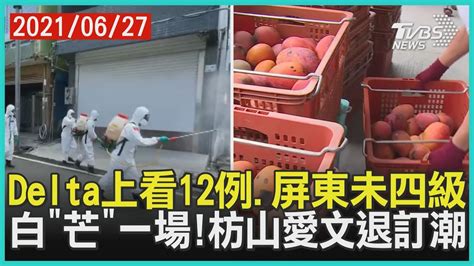 Delta確診上看12例屏東「未達四級」謠傳枋山芒果也染疫慘吞退訂潮【tvbs新聞精華】20210627 Youtube