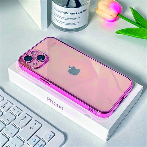 Capa Protetor De Lente Transparente Em Tpu Anti Impacto Para Iphone