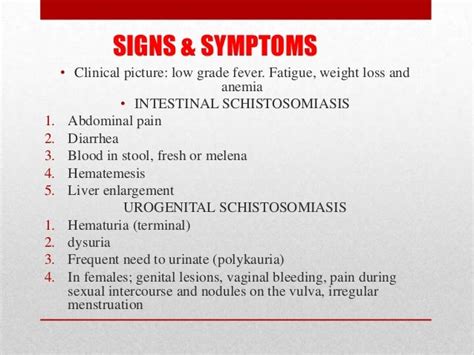 Schistosomiasis