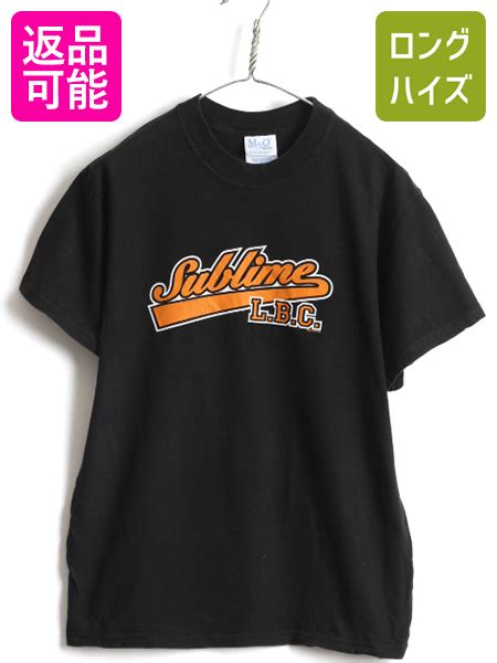 【楽天市場】00s 人気 黒 Sublime サブライム オフィシャル ロゴ プリント 半袖 Tシャツ メンズ M 古着 ブラック