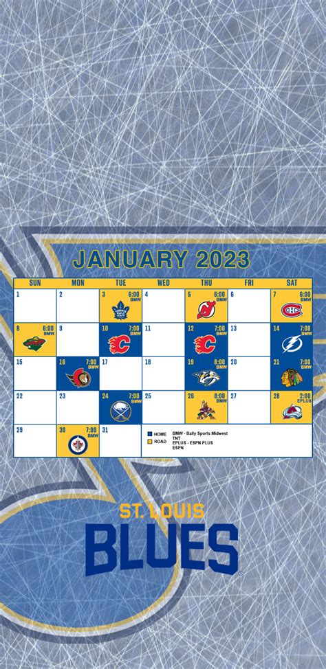 January Wallpaper Calendar : r/stlouisblues