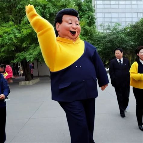 Xi Jinping As Winnie The Pooh Cosplay Stable Diffusion