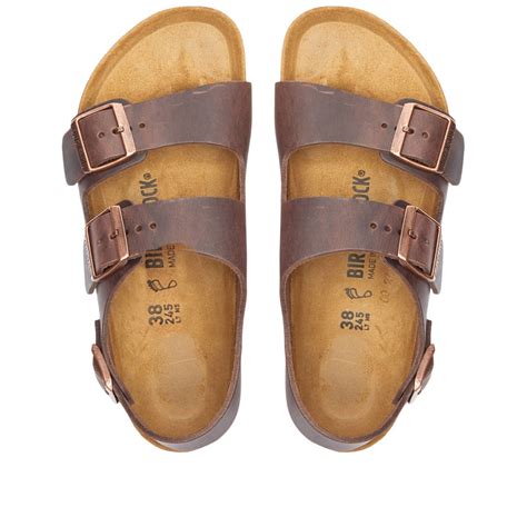 Birkenstock Milano Habana Oiled Leather End Gb