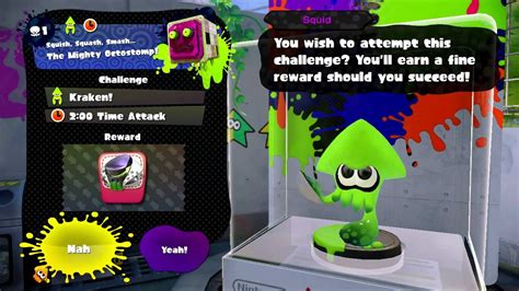 Splatoon Squid Amiibo Challenge Row Number 1 And Got Hero Roller