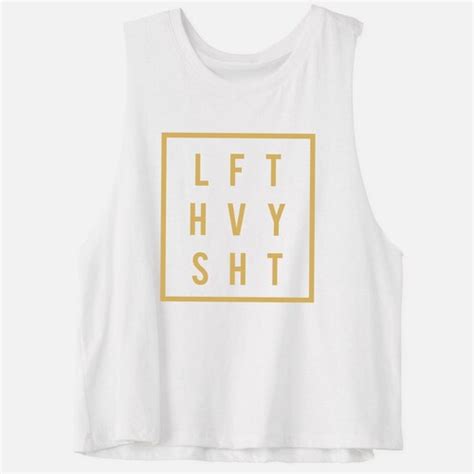 Lft Hvy Sht Workout Crop Top Lifting Shirt Funny Gym Etsy