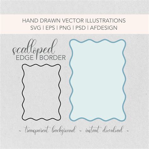 Scalloped Border Vector Free