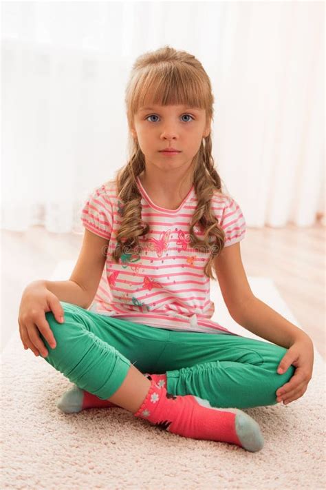 1483 Little Girl Sitting Floor Closeup Stock Photos Free And Royalty