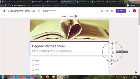 Google Formları kullanarak Anket Değerlendirme Formu ya da sınav nasıl