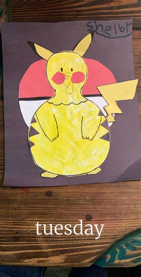 Pikachu Turkey Disguise Printable