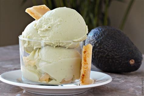 Coconut Avocado Ice Cream Urban Bakes Recipe Desserts Frozen Desserts Avocado Ice Cream