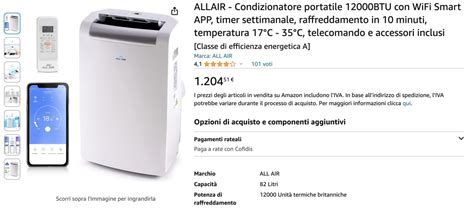 Condizionatore Portatile Btu Una Esito Potente E Versatile