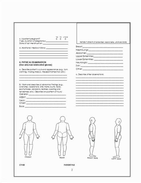 Dd Form Pdf Fillable Unique History And Physical With Regard To