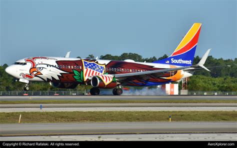 N F Southwest Airlines Boeing By Richard Rafalski