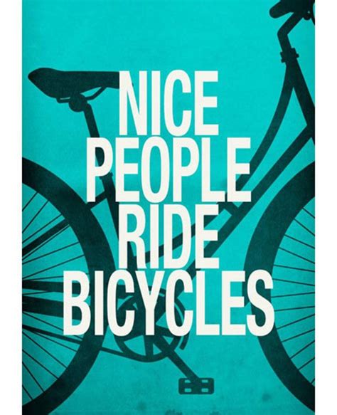 Crude Area Multi Colour Nice People Ride Bicycles Canvas By Danny