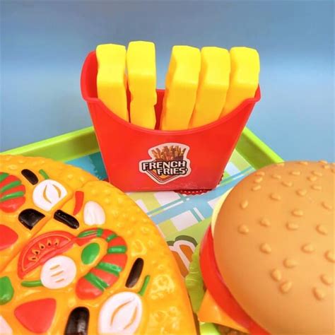 Kids Fast food Cutting Play Set - Gift4u.Pk