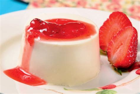 Panna Cotta De Lim O Compota De Morango Ana Maria Braga