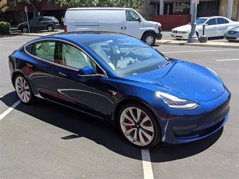 2018 Model 3 Long Range AWD Performance Blue 45e73 Sell Your