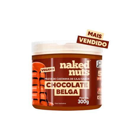 PASTA DE CASTANHA DE CAJU NAKED NUTS CHOCOLATE BELGA 300G