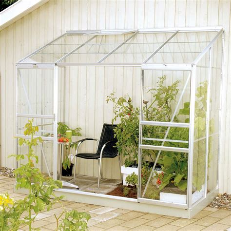 Serre De Jardin En Verre Tremp Adoss E Melissa Aluminium Naturel