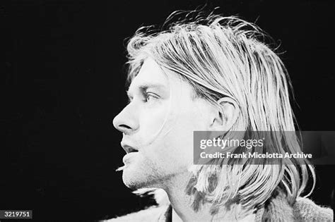 American Singer And Guitarist Kurt Cobain Performs With His Group