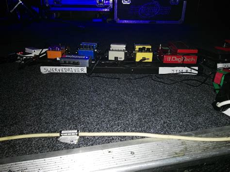 Some of Jim's Pedals - Swervedriver, 28/06/2016, Amplifier Bar, Perth | Jbl, Amplifier ...