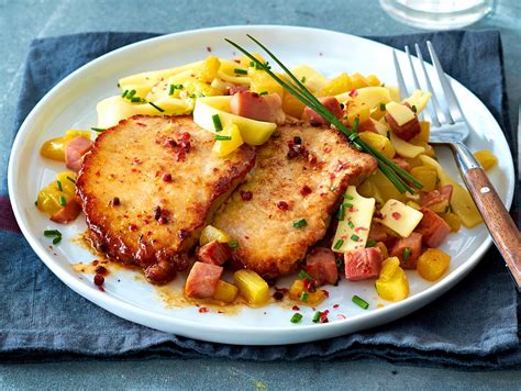 Schnitzel Hawaii Mit Ananas Schinken Und Gouda Rezept LECKER